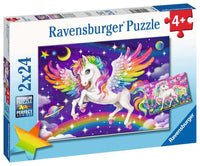 Unicorn & Pegasus 2 x 24 Piece Puzzles
