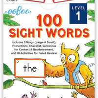Eeboo 100 Sight Words Level 1