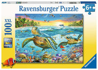 Swim with Sea Turtles - 100 Piece Puzzle
