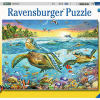 Swim with Sea Turtles - 100 Piece Puzzle