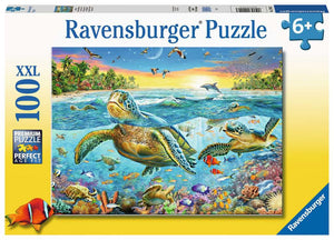 Swim with Sea Turtles - 100 Piece Puzzle