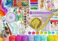 Needlework Station - 500 Piece Large Format Puzzle
