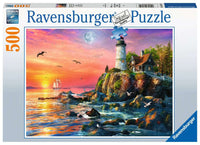 Lighthouse at Sunset - 500 Piece Puzzle
