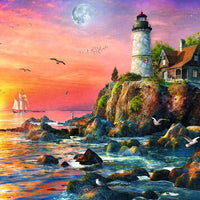 Lighthouse at Sunset - 500 Piece Puzzle
