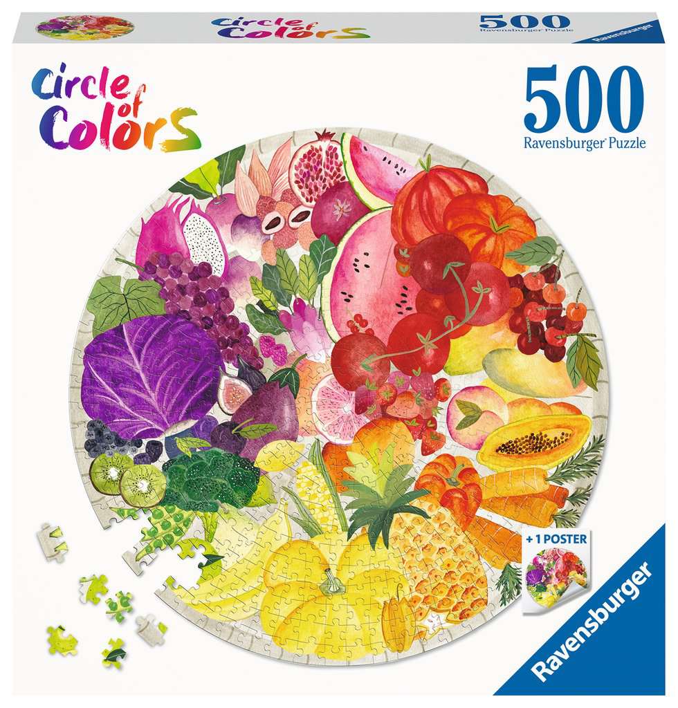 Circle of Colors Fruits & Vegetables - 500 Piece Puzzle