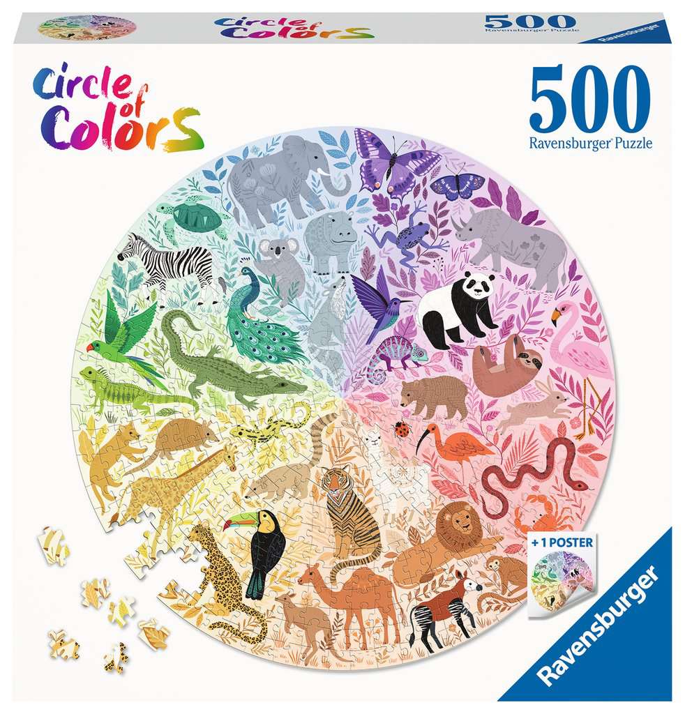 Circle of Colors Animals - 500 Piece Puzzle