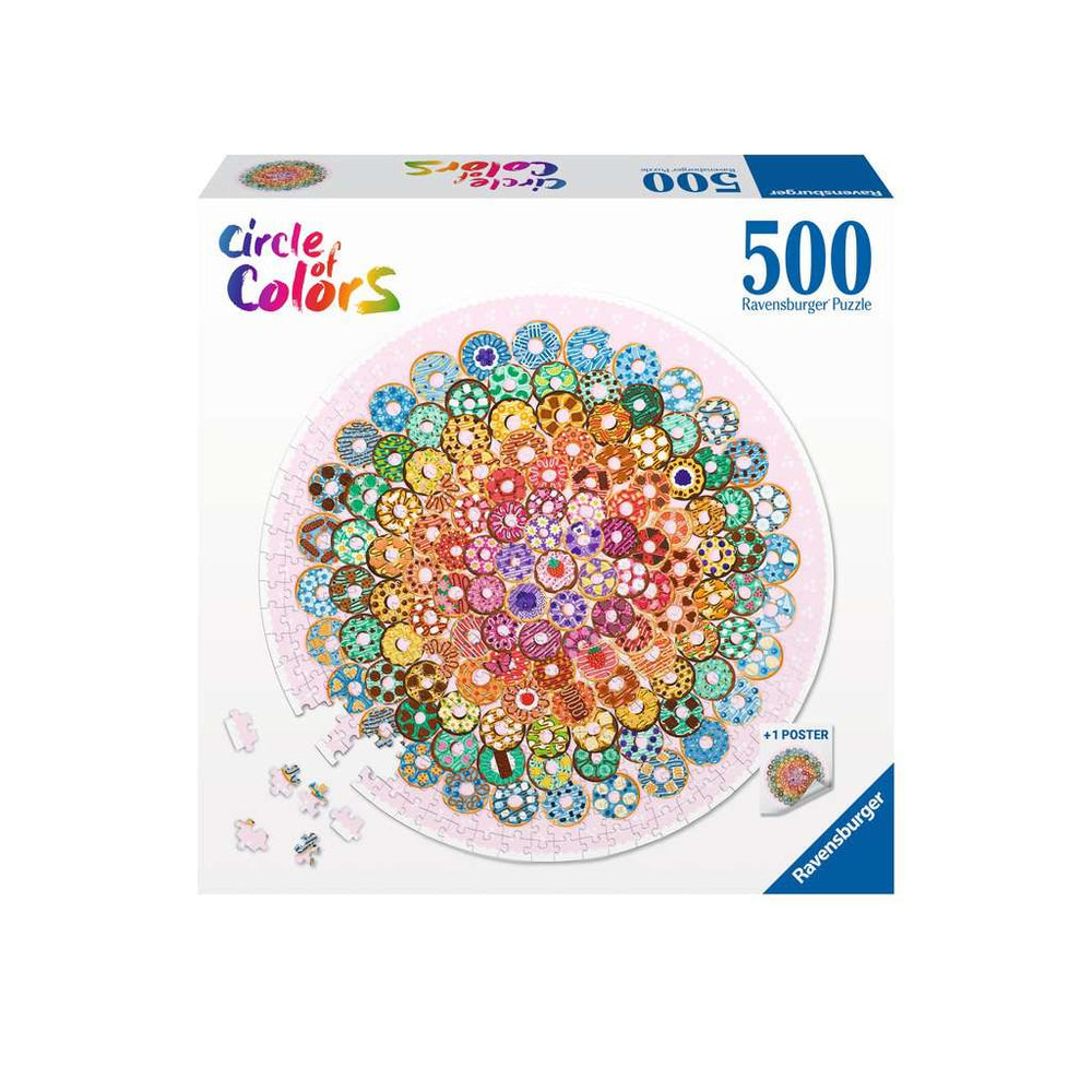 Circle of Colors Donuts - 500 Piece Puzzle