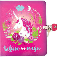 Believe in Magic Unicorn Locking Diary