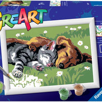 CreArt - Sleeping Cat & Dog