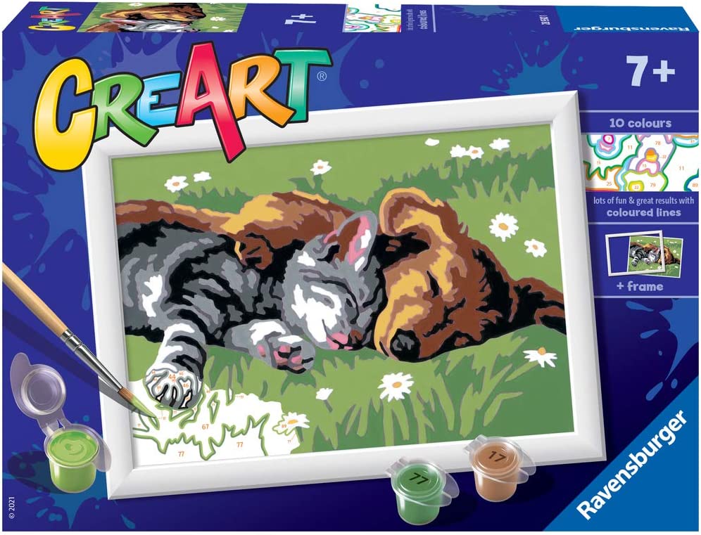 CreArt - Sleeping Cat & Dog