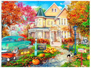 Autumn Townhouse 750 Piece Puzzle
