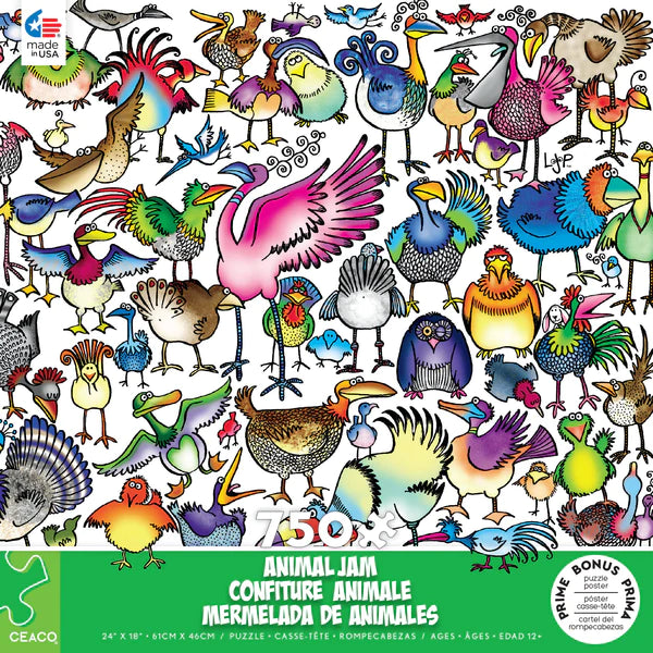 Animal Jam Birds Galore 750 Piece Puzzle