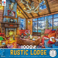 Rustic Lodge Blue 1000 Piece Puzzle
