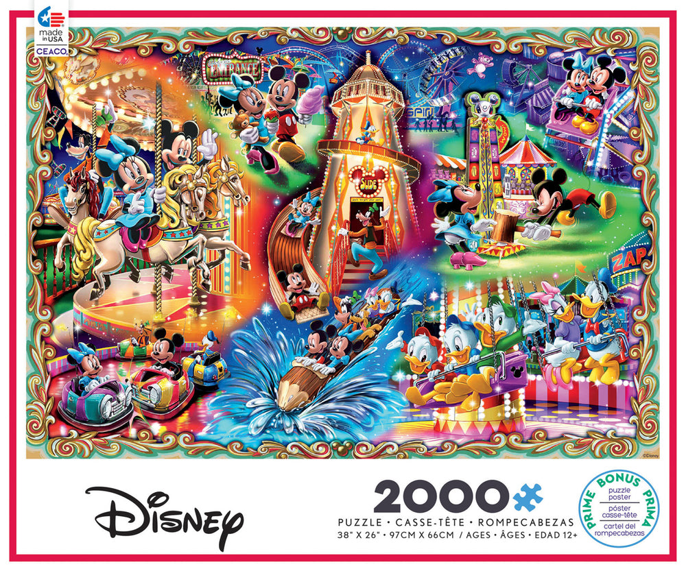 Disney Amusement Park 2000 Piece Puzzle