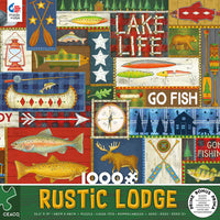 Rustic Lodge Green 1000 Piece Puzzle
