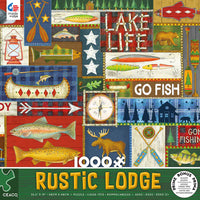 Rustic Lodge Green 1000 Piece Puzzle