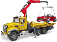Bruder MACK Granite Tow Truck with Bruder Roadster
