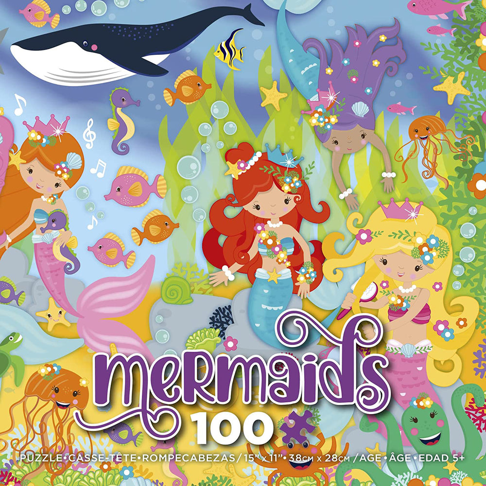 Mermaids with Orca 100 Piece Puzzle
