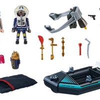 Playmobil Police Jet Pack with Boat