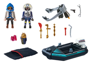 Playmobil Police Jet Pack with Boat
