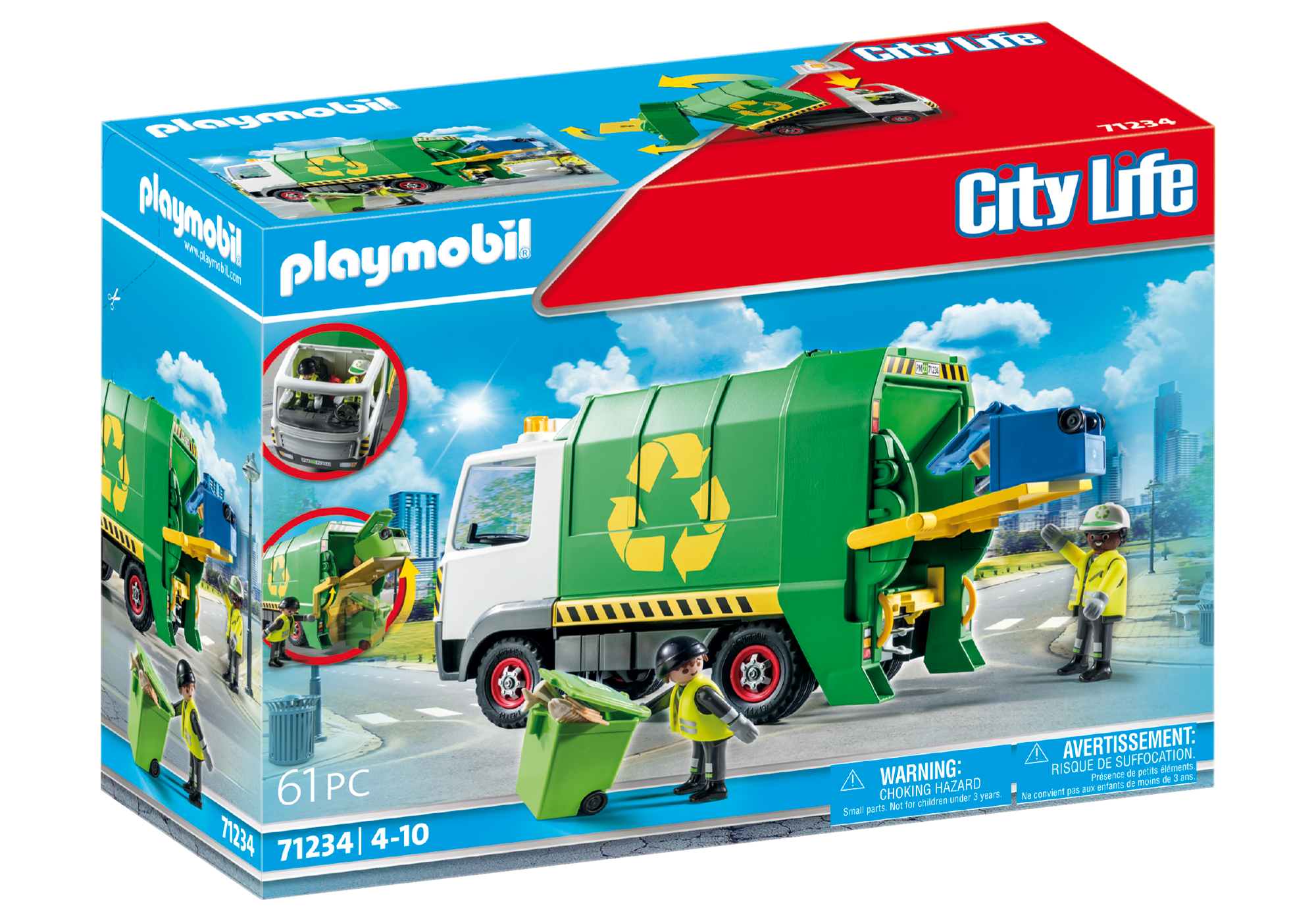 Playmobil Recycling Truck 2023 Noggin Factory Toy Shop