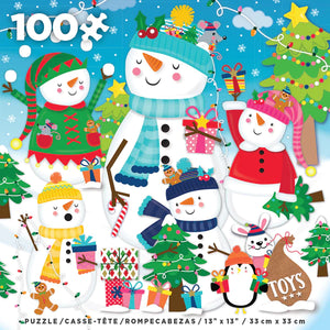 Snowmen 100 Piece Puzzle