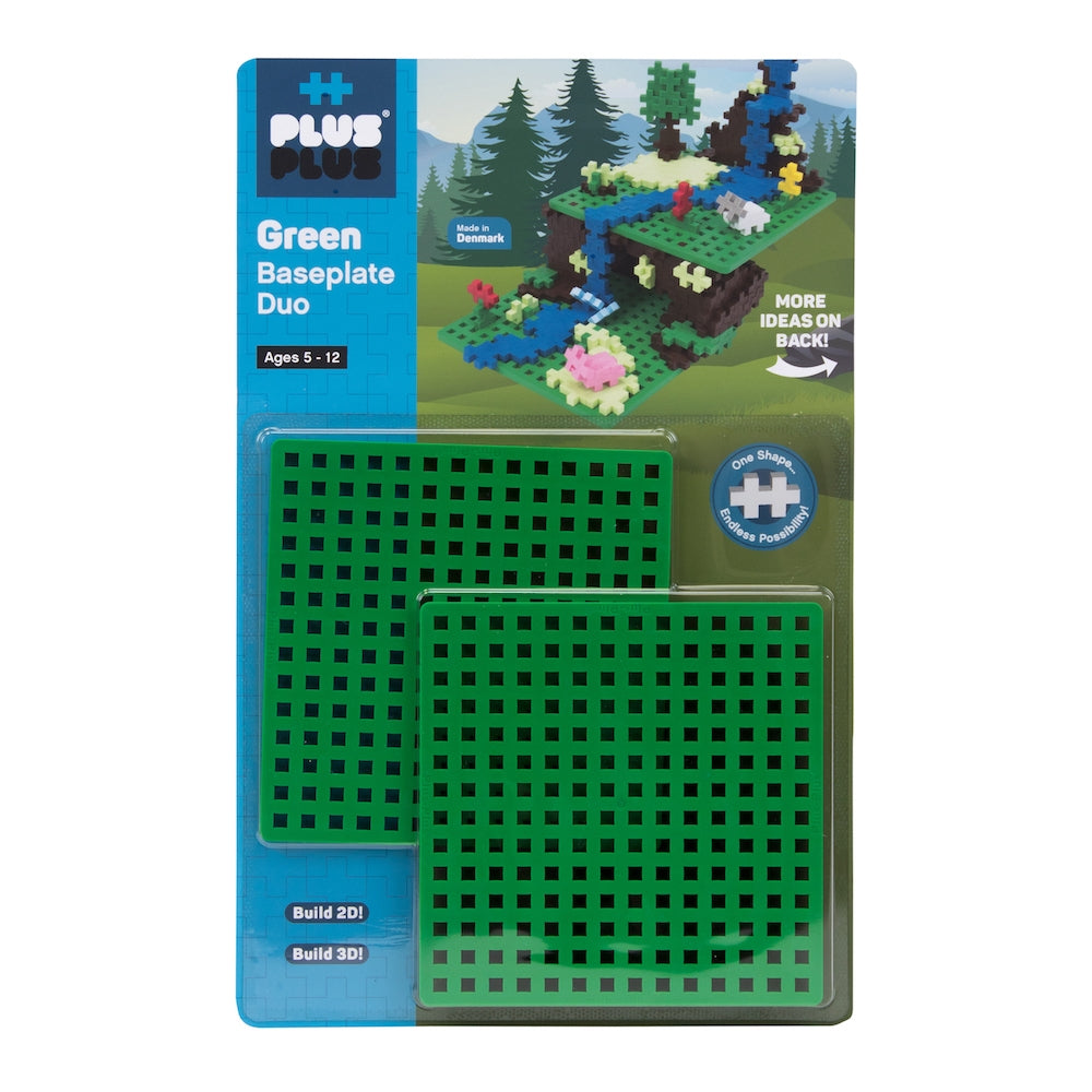 Plus-Plus Green Baseplate Duo