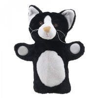 Puppet Buddies- Black & White Cat Hand Puppet
