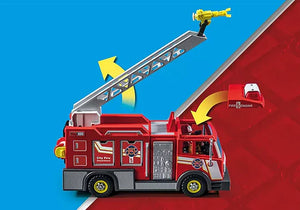 Playmobil Fire Truck with Flashing Lights