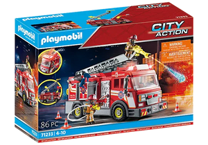 Playmobil Fire Truck with Flashing Lights