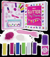 Make Glitter Clay Charms
