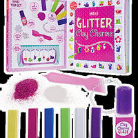Make Glitter Clay Charms