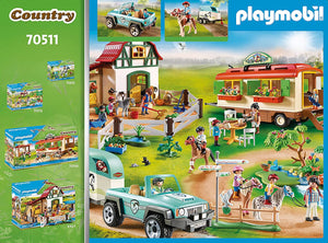 Car with Pony Trailer