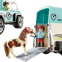 Car with Pony Trailer