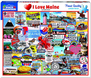 I Love Maine 1000 Piece Puzzle