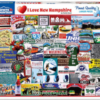 I Love New Hampshire 1000 Piece Puzzle