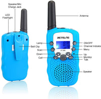 Retevis Walkie Talkies/Flashlight- Blue

