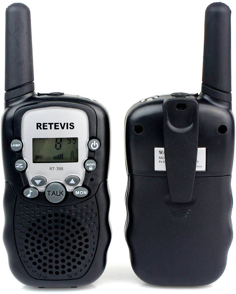 Retevis Walkie Talkies/Flashlight-Black