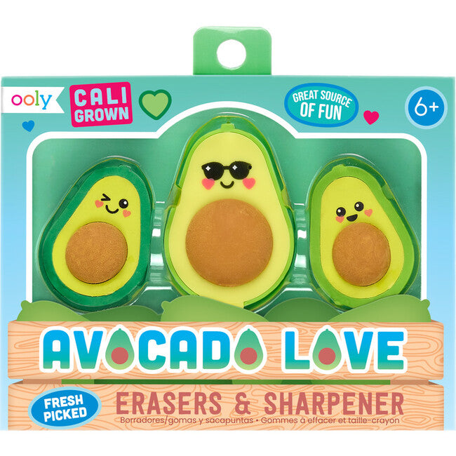 Avocado Love Eraser and Sharpener
